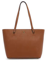 Schoudertas Medium Karly Leder Lauren ralph lauren Bruin karly 31924351
